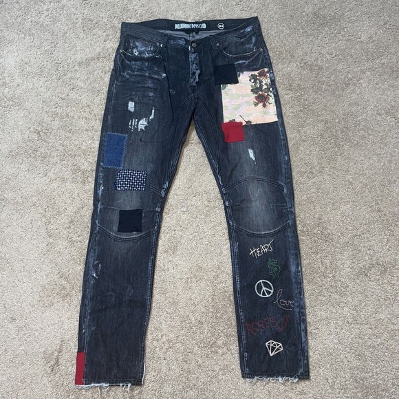 Billionaire Boys Club Jeans Billionaire Boys Club Black Distressed